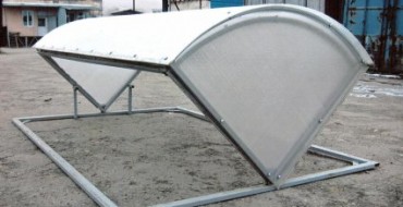 Serre en forme de boîte à pain