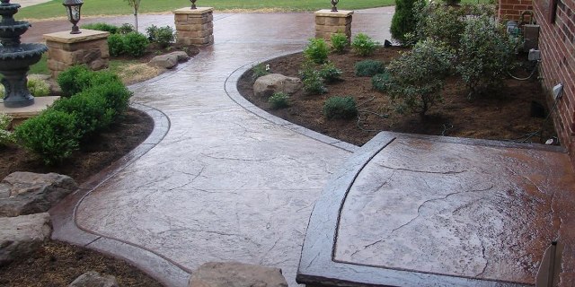 Béton monolithique pour l'aménagement du territoire de la datcha