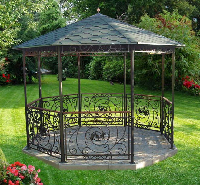Gazebo en métal assemblé